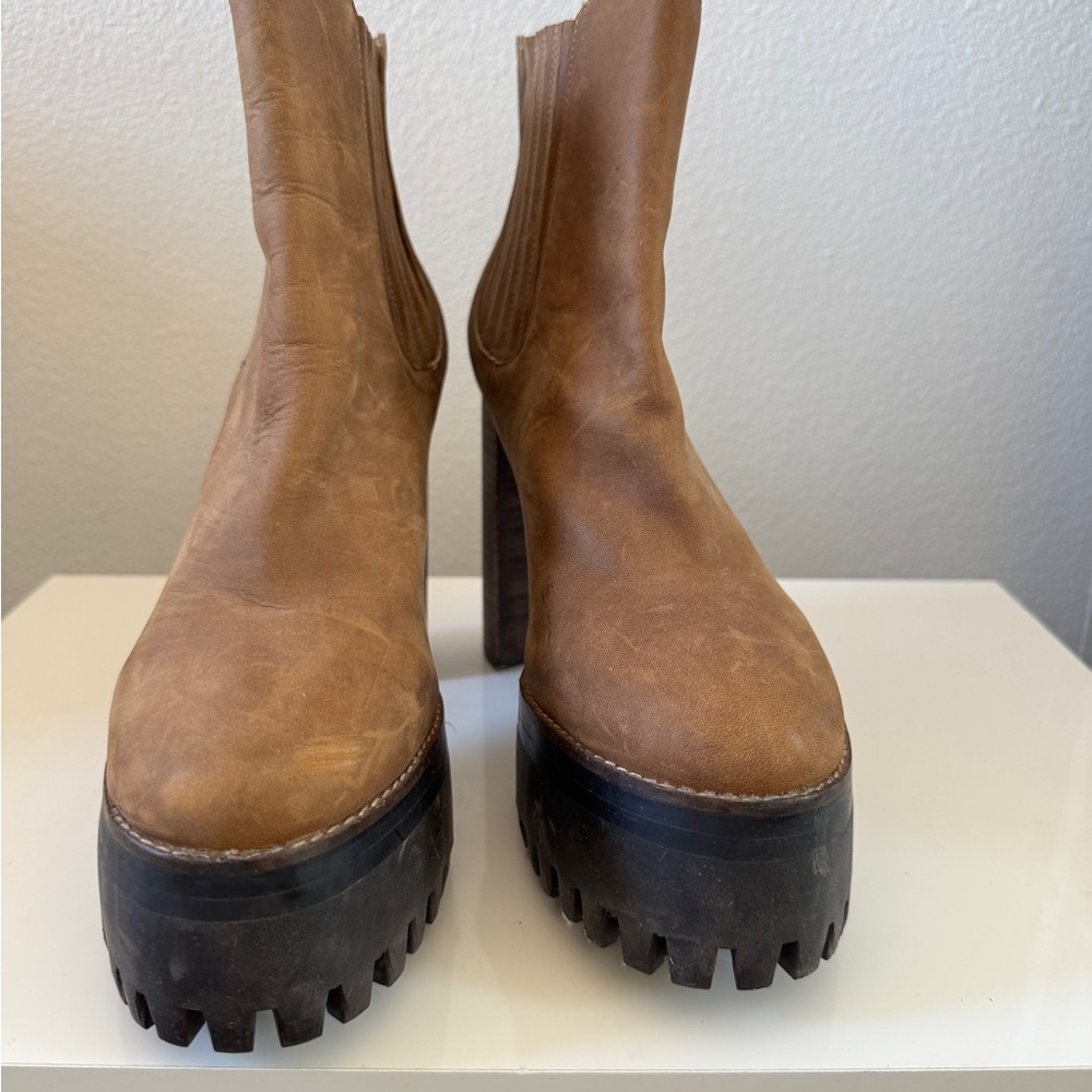 Jeffrey Campbell Tan Heeled Boots